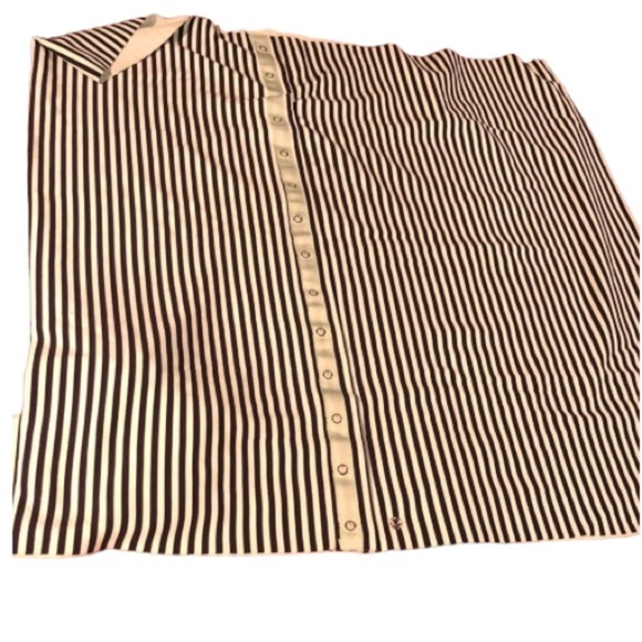 Lululemon Athletica mint green & black stripe vinyasa wrap wear as shawll, scarf - Picture 2 of 8